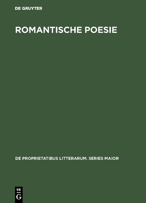 Romantische Poesie main product photo