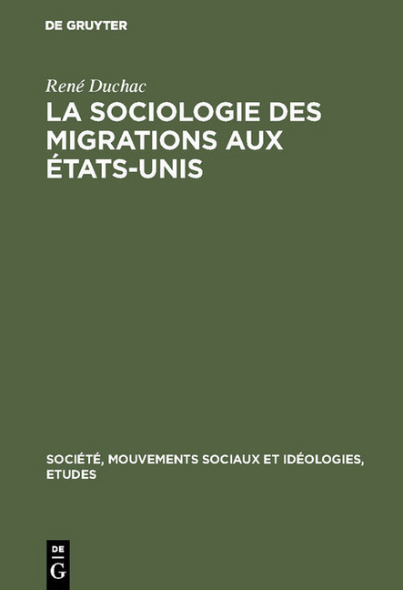 La sociologie des migrations aux États-Unis main product photo