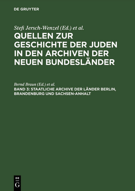 Staatliche Archive der Länder Berlin, Brandenburg und Sachsen-Anhalt main product photo