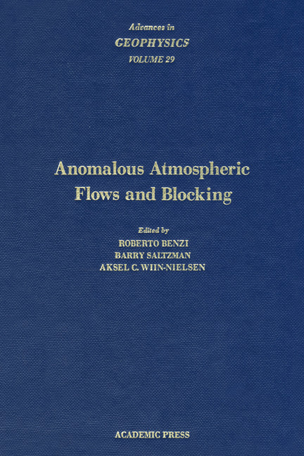 ADVANCES IN GEOPHYSICS VOLUME 29 main product photo