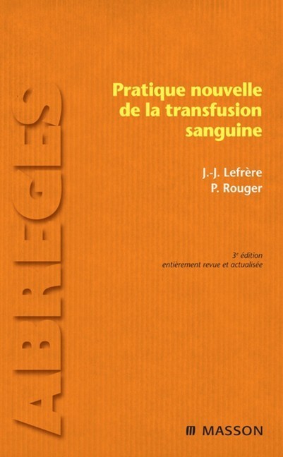 Pratique nouvelle de la transfusion sanguine main product photo