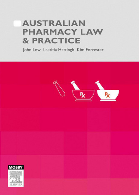 Australian Pharmacy Law and Practice main product photo