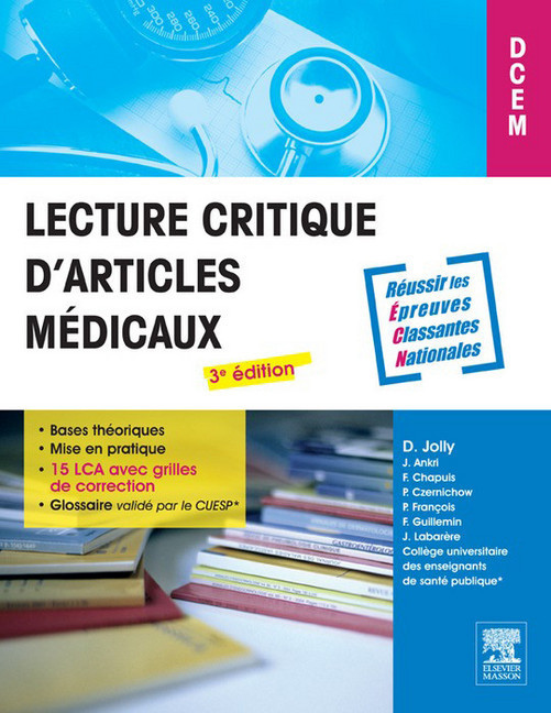 Lecture critique d'articles médicaux main product photo