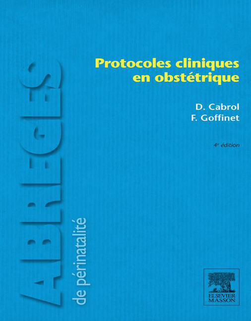 Protocoles cliniques en obstétrique main product photo