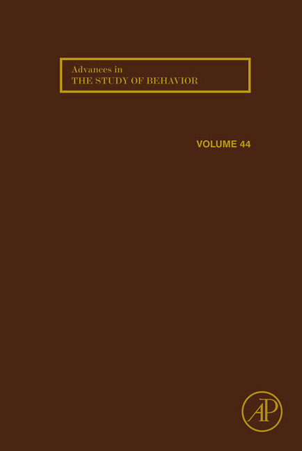 Advances in the Study of Behavior main product photo