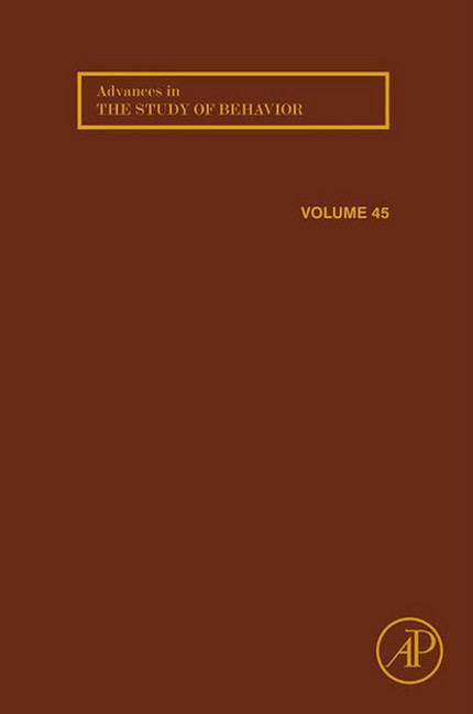 Advances in the Study of Behavior main product photo