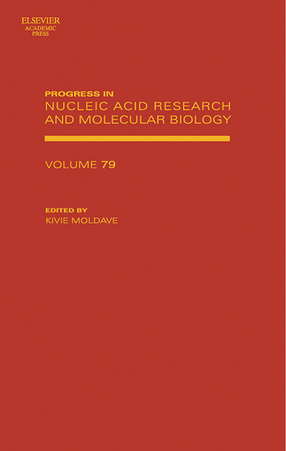 Progress in Nucleic Acid Research and Molecular Biology main product photo