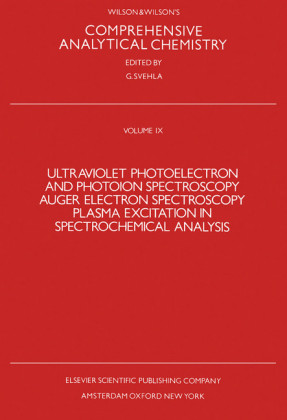 Ultraviolet Photoelectron and Photoion Spectroscopy, Auger Electron Spectroscopy, Plasma Excitation in Spectrochemical Analysis