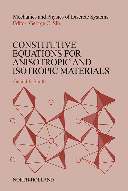 Constitutive Equations for Anisotropic and Isotropic Materials main product photo