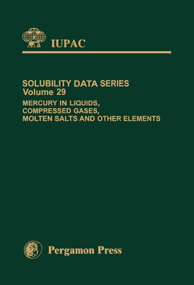 Mercury in Liquids, Compressed Gases, Molten Salts and Other Elements main product photo