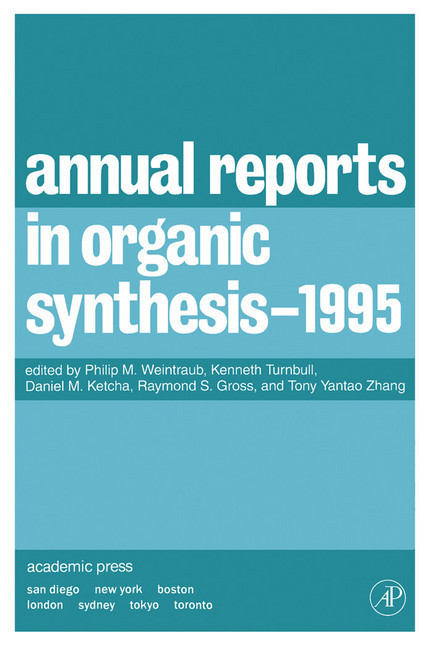 Annual Reports in Organic Synthesis 1995 main product photo