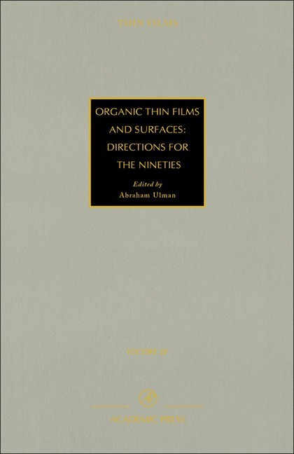 Organic Thin Films and Surfaces: Directions for The Nineties main product photo