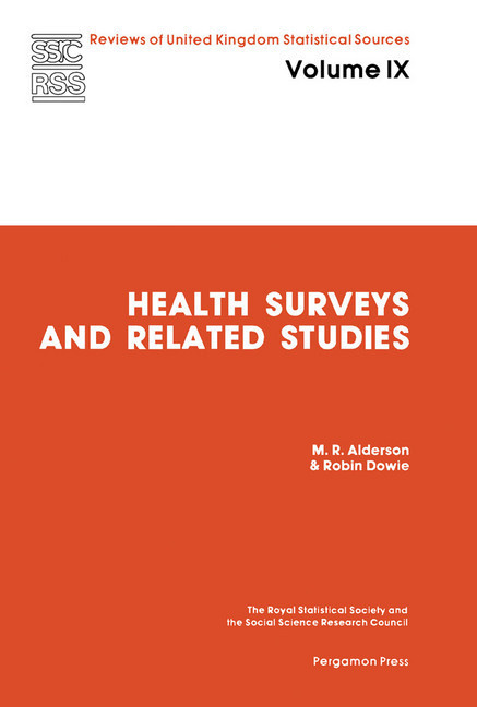 Health Surveys and Related Studies main product photo