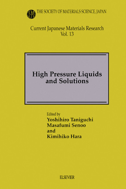 High Pressure Liquids and Solutions main product photo
