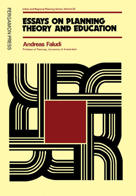 Essays on Planning Theory and Education main product photo
