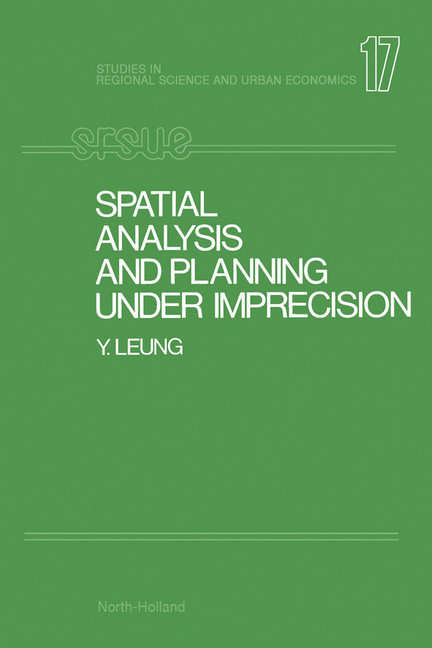 Spatial Analysis and Planning under Imprecision main product photo