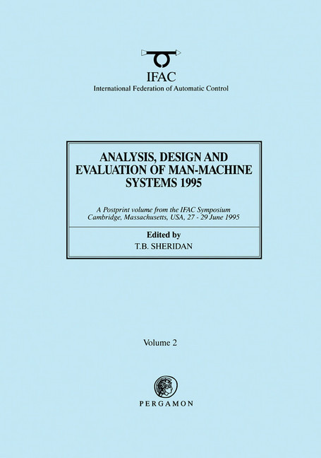 Analysis, Design and Evaluation of Man-Machine Systems 1995 main product photo