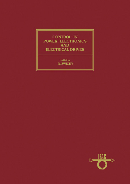 Control in Power Electronics and Electrical Drives main product photo