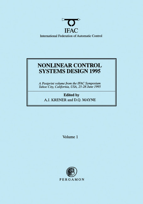 Nonlinear Control Systems Design 1995 main product photo