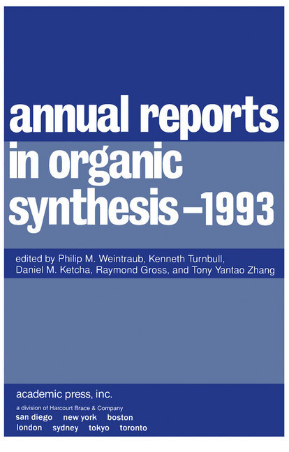 Annual Reports in Organic Synthesis-1993 main product photo