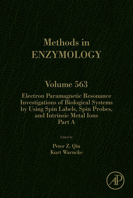Electron Paramagnetic Resonance Investigations of Biological Systems by Using Spin Labels, Spin Probes, and Intrinsic Metal Ions Part A main product photo