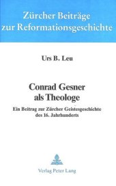 Conrad Gesner als Theologe