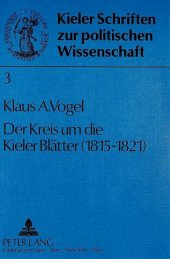 Der Kreis um die Kieler Blätter (1815 - 1821)
