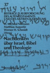 Nachdenken über Israel, Bibel und Theologie