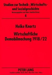 Wirtschaftliche Demobilmachung 1918/22