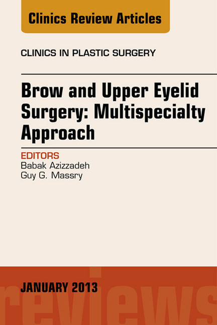 Brow and Upper Eyelid Surgery: Multispecialty Approach - E-Book main product photo