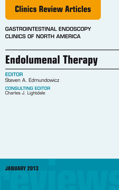 Endolumenal Therapy, An Issue of Gastrointestinal Endoscopy Clinics main product photo