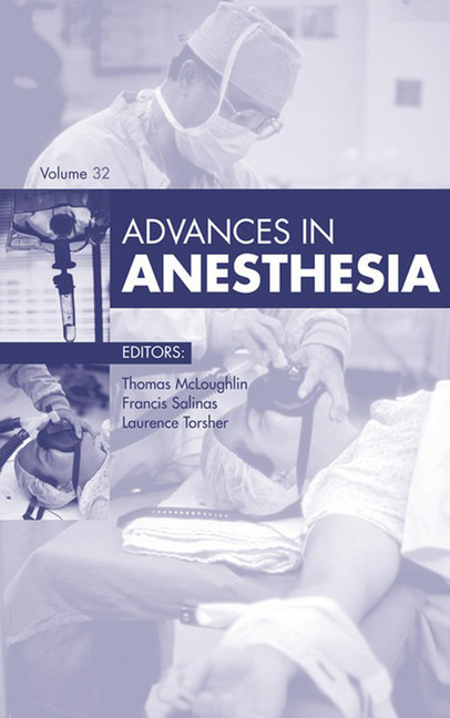 Advances in Anesthesia, main product photo