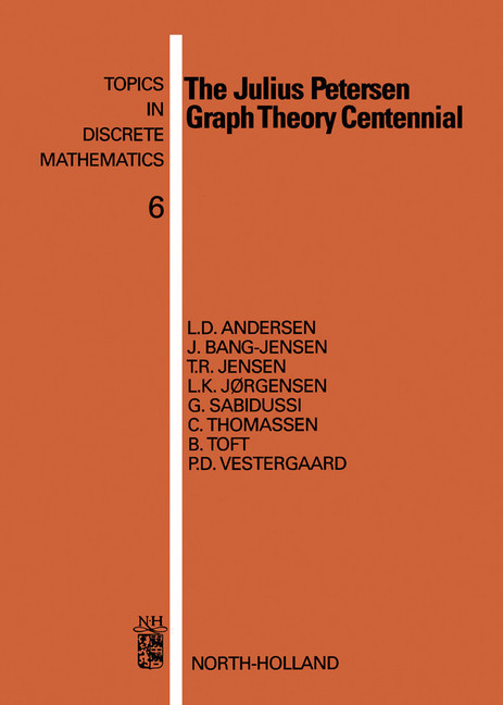 The Julius Petersen Graph Theory Centennial main product photo