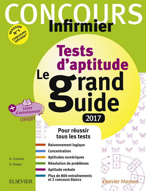 Concours Infirmier - Tests d'aptitude Le grand guide - IFSI 2017 main product photo