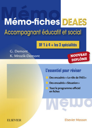 Mémo-fiches DEAES - Diplôme d'Etat d'Accompagnant Educatif et Social