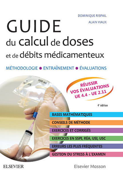 Guide du calcul de doses et de débits médicamenteux main product photo
