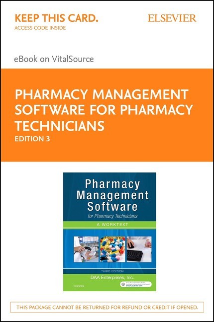 Pharmacy Management Software for Pharmacy Technicians: A Worktext - E-Book main product photo