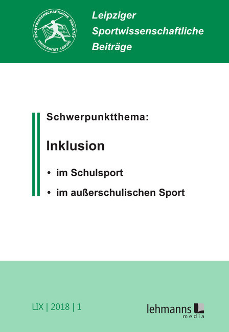 Leipziger Sportwissenschaftliche Beiträge main product photo
