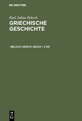 BELOCH GRIECH GESCH 1 2   ND