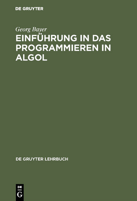 Einführung in das Programmieren in Algol main product photo