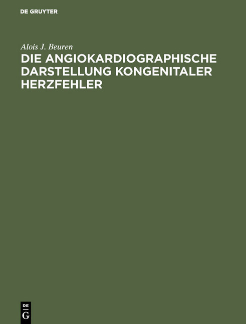 Die angiokardiographische Darstellung kongenitaler Herzfehler main product photo