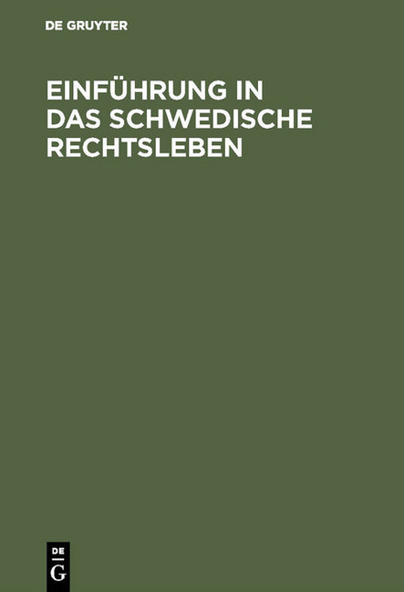 Einführung in das schwedische Rechtsleben main product photo