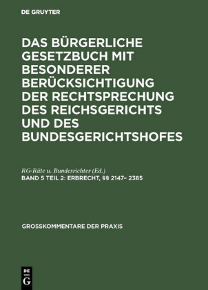 Erbrecht, 2147- 2385
