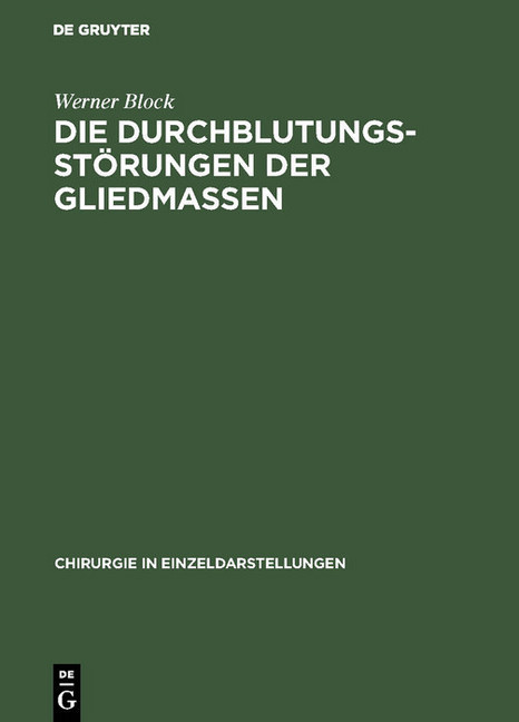 Die Durchblutungsstörungen der Gliedmassen main product photo