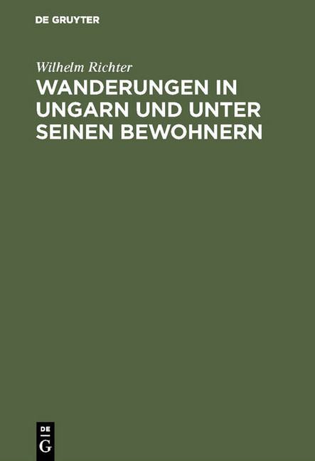 Wanderungen in Ungarn und unter seinen Bewohnern main product photo