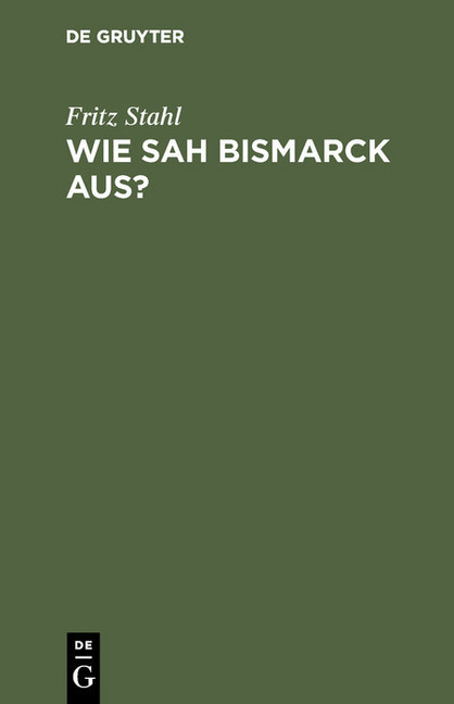 Wie sah Bismarck aus? main product photo