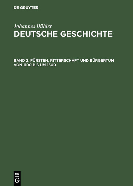Fürsten, Ritterschaft und Bürgertum von 1100 bis um 1500 main product photo