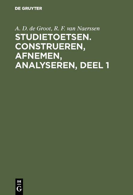 Studietoetsen. Construeren, afnemen, analyseren, deel 1 main product photo