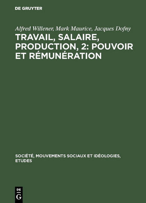 Travail, salaire, production, 2: Pouvoir et rémunération main product photo