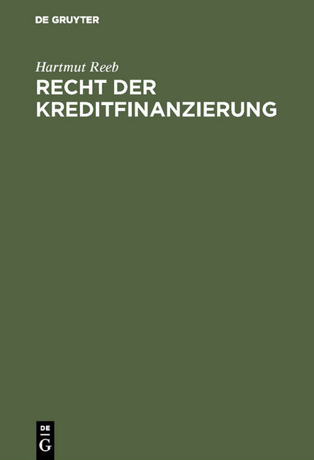 Recht der Kreditfinanzierung main product photo